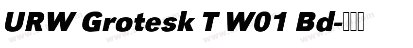 URW Grotesk T W01 Bd字体转换